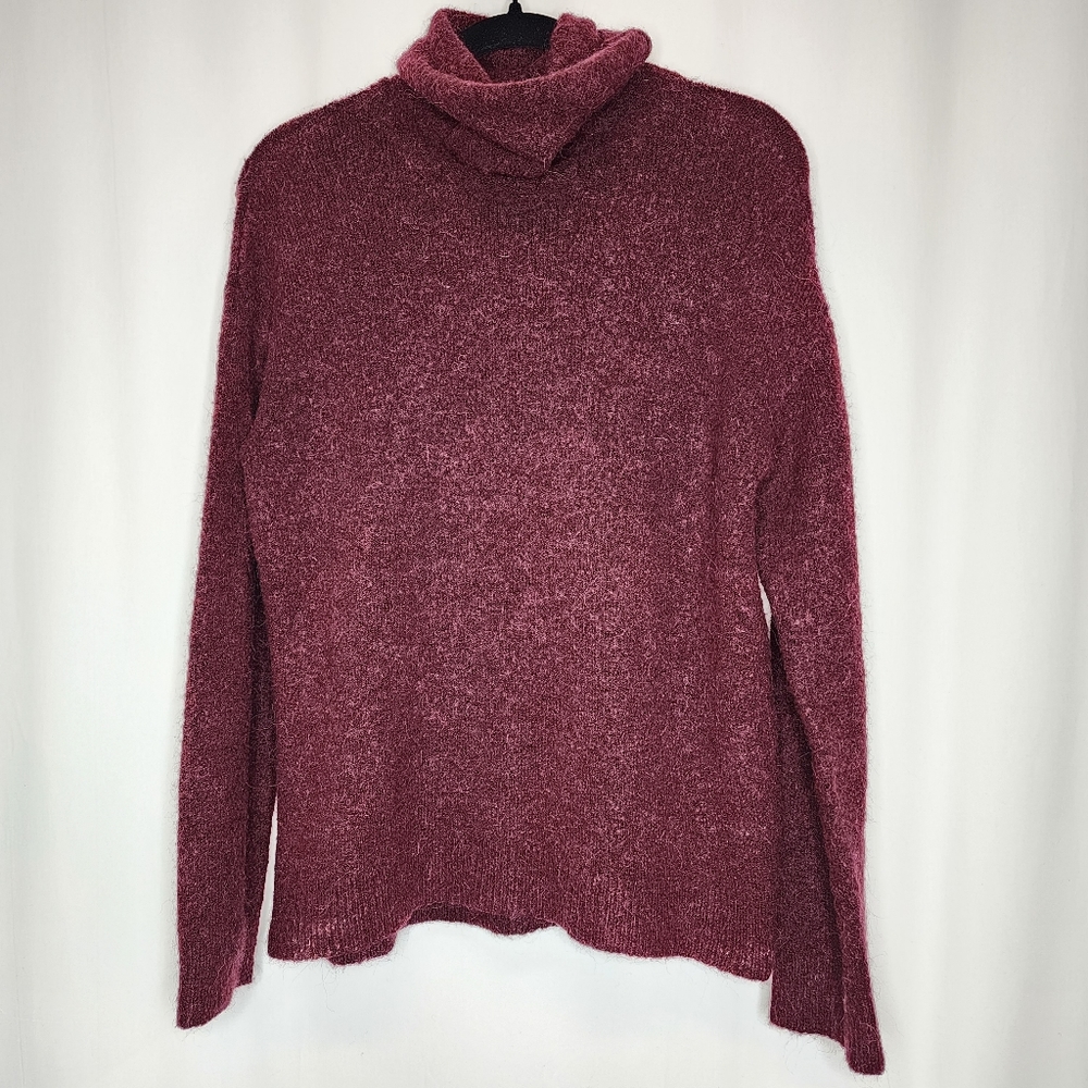 H&M Logg Size Medium Women's Mock Neck Lightweight Pullover Sweater Alpaca
